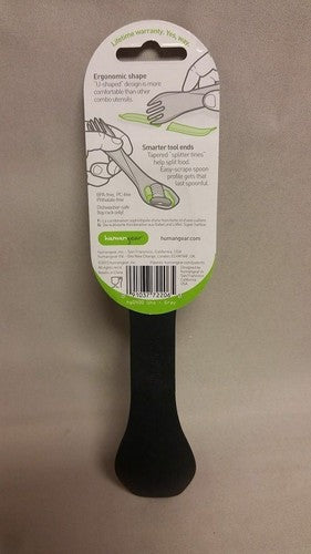 Human Gear GoBites Uno Spoon/Fork Combo Utensil Gray - Sturdy BPA-Free Nylon image 2