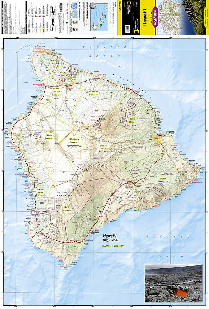 National Geographic Trails Illustrated Map â€“ Adventure Hawaii (Hawai'i) Oceania image 1