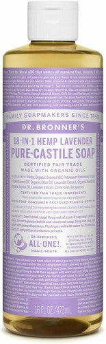 Dr Bronner's / Bronners 18-In-1 Hemp Lavender Pure-Castile Soap 16 oz Organic image 0