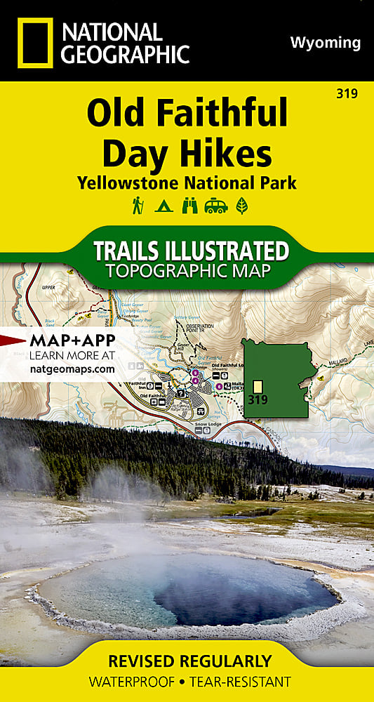 National Geographic Trails Illustrated WY Old Faithful Map Pack Bundle 1021129 image 4