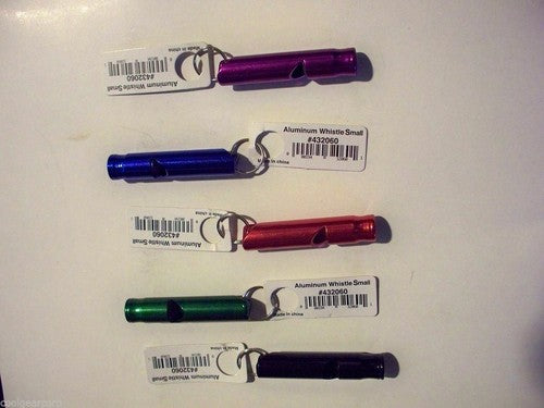 Liberty Mountain Small Aluminum Whistle Green 2-Pack Emergency/Signal/Survival image 2