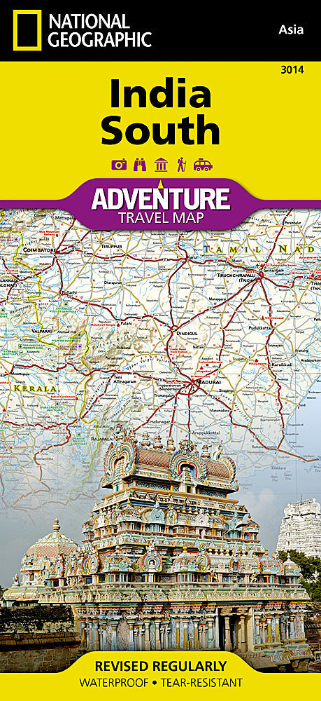 National Geographic Trails Illustrated Map â€“ Adventure India South AD00003014 image 0