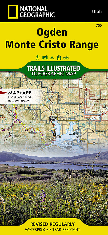 National Geographic Trails Illustrated Utah Ogden Monte Cristo Range Map 700 image 0