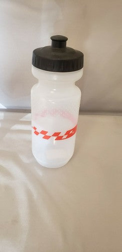 Specialized Big Mouth 21oz Bicycle Water Bottle Clear w/Red Racer &amp; Black Lid image 1