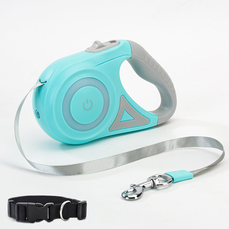 Dog Leash Retractable- Leash And Dog Collar Spotlight Automatic