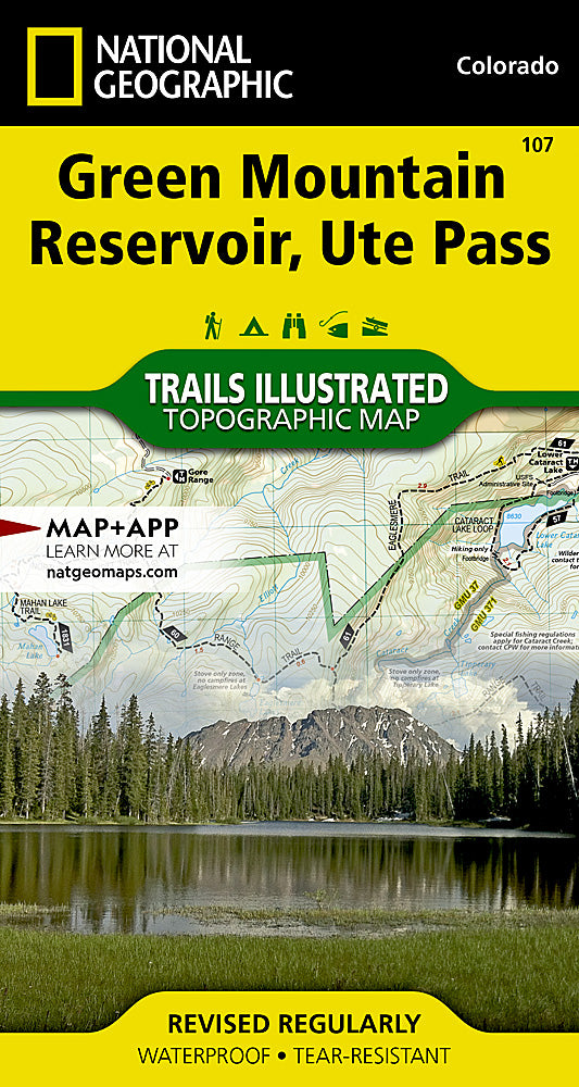 National Geographic Trails Illustrated Colo Green Mountain Res Ute Pass Map 107 image 0
