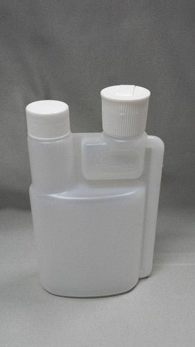 Twin Neck Bettix 8oz Measure &amp; Pour Bottle w/ Caps - Square Dispenser image 5
