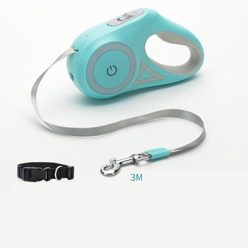 Dog Leash Retractable- Leash And Dog Collar Spotlight Automatic