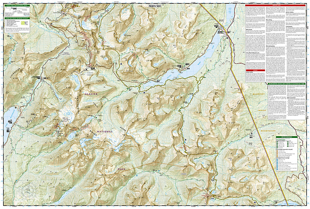 National Geographic Trails Illustrated Montana Glacier NP Two Medicine Map 315 image 2