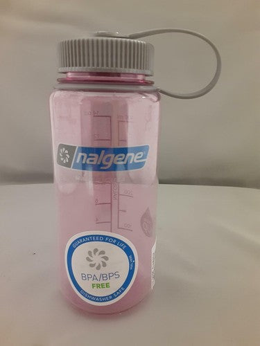 Nalgene Wide Mouth 16oz Sustain Water Bottle â€“ Cosmo Pink w/ Pink Lid BPA-Free image 1