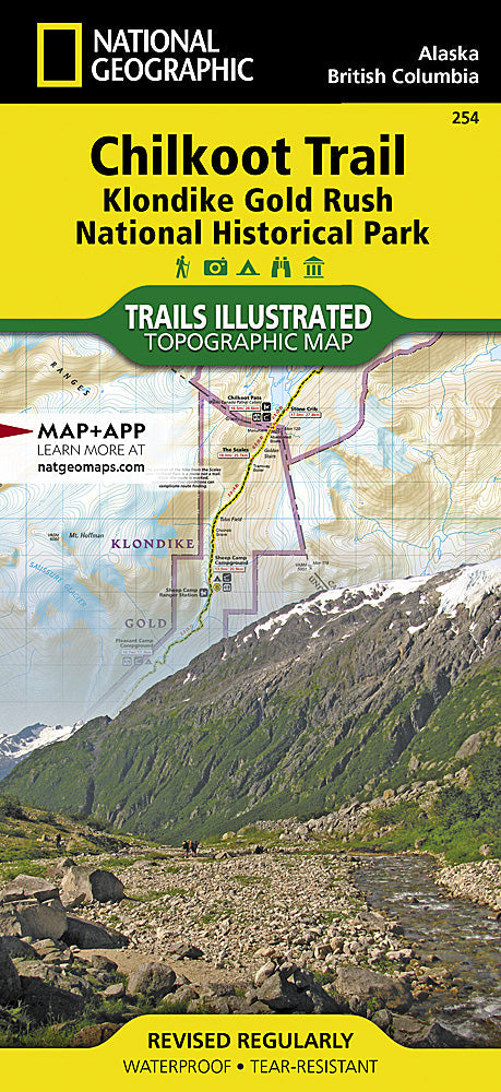 National Geographic Trails Illustrated AK Chilkoot Trail Klondike Gold Map 254 image 0