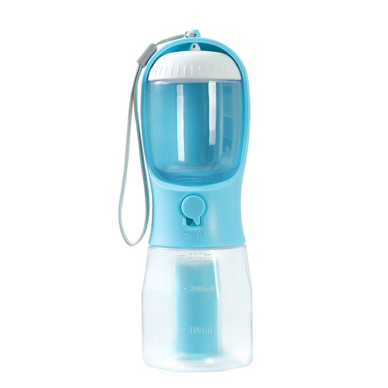 Portable Tangled Trails Outdoor Gear three-in-one dog pet cup with water bowl and dispenser, compact and multifunctional for outdoor use.