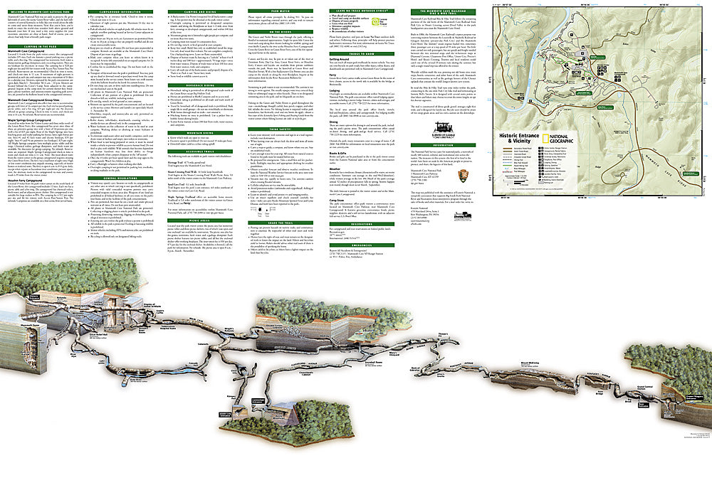 National Geographic Trails Illustrated KY Mammoth Cave National Park Map 234 image 2