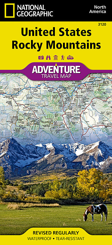 National Geographic Trails Illustrated Map â€“ Adventure US Rocky Mountains image 0