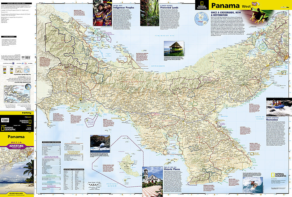 National Geographic Trails Illustrated Map â€“ Adventure Panama AD00003101 image 1