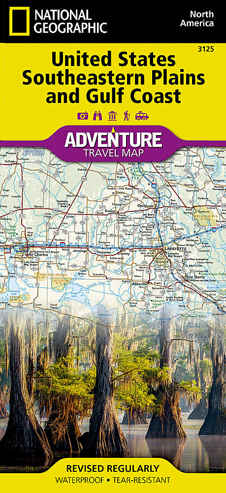 National Geographic Trails Illustrated Map â€“ Adventure US Southeastern Plains &amp; image 0