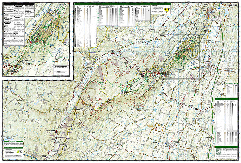 National Geographic Trails Illustrated NY Shawangunk Mountains Topo Map 750 image 2