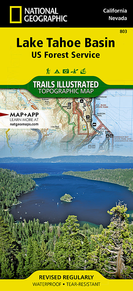 National Geographic CA NV Tahoe National Forest Map Pack TI01021198B image 1