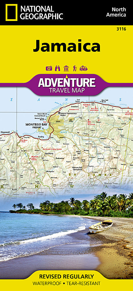 National Geographic Trails Illustrated Map â€“ Adventure Jamaica AD00003116 image 0