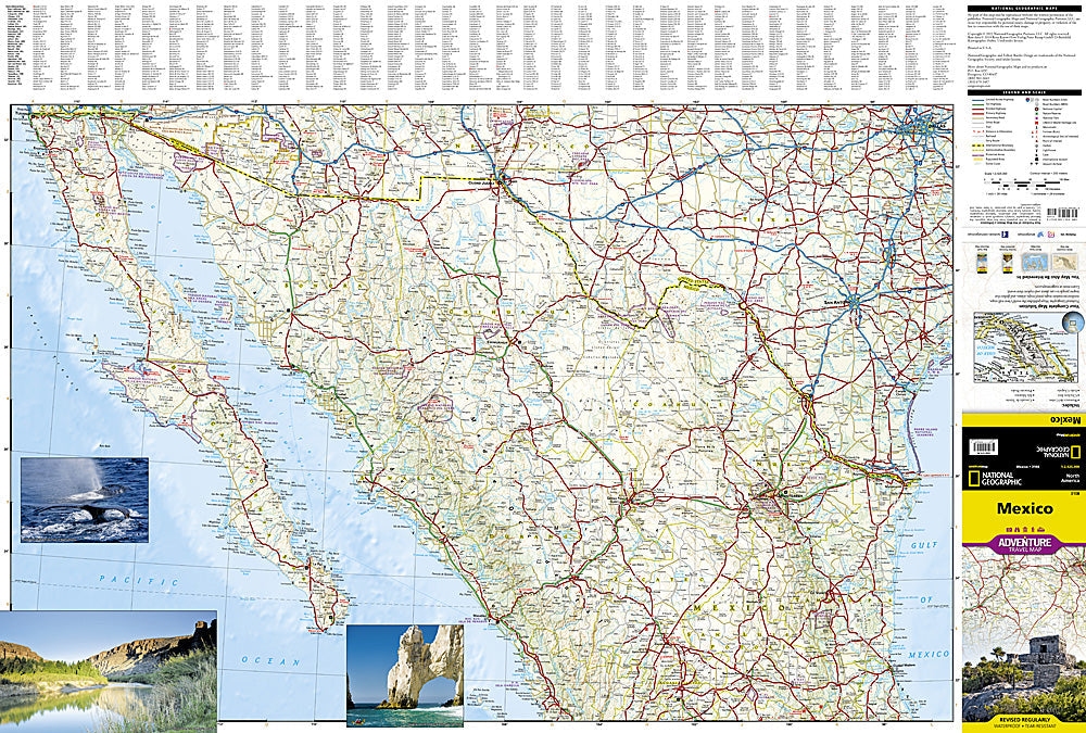 National Geographic Trails Illustrated Map â€“ Adventure Mexico AD00003108 image 1
