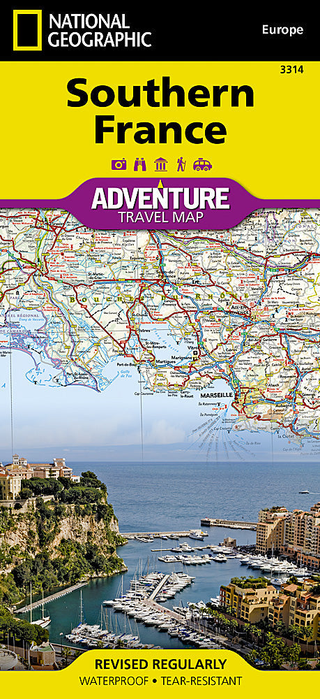National Geographic Southern France Adventure Travel Map image 0