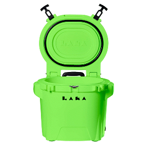 LAKA Coolers 30 Qt Cooler w/Telescoping Handle &amp; Wheels - Lime Green image 0