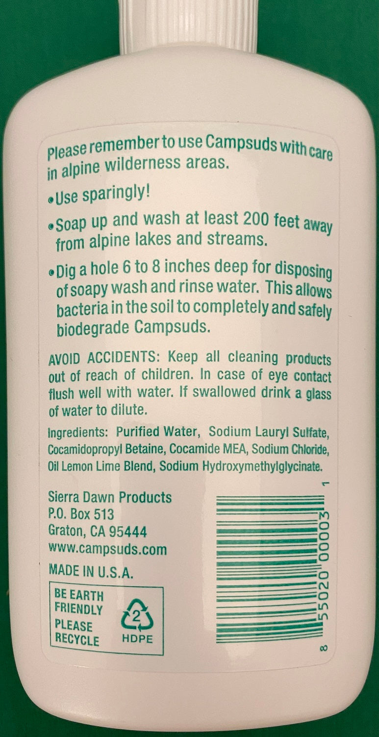 Sierra Dawn Campsuds Camping/Camp Soap 8oz Concentrated Biodegradable image 2