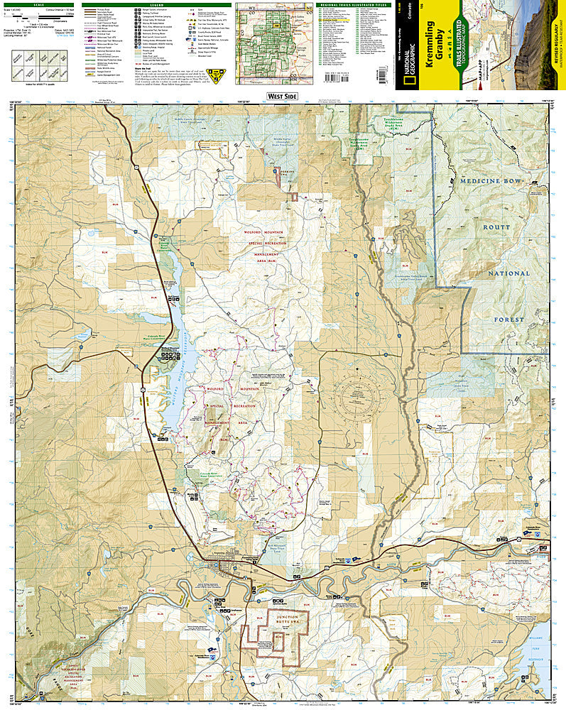 National Geographic Trails Illustrated CO Kremmling / Granby Topo Trail Map 106 image 1