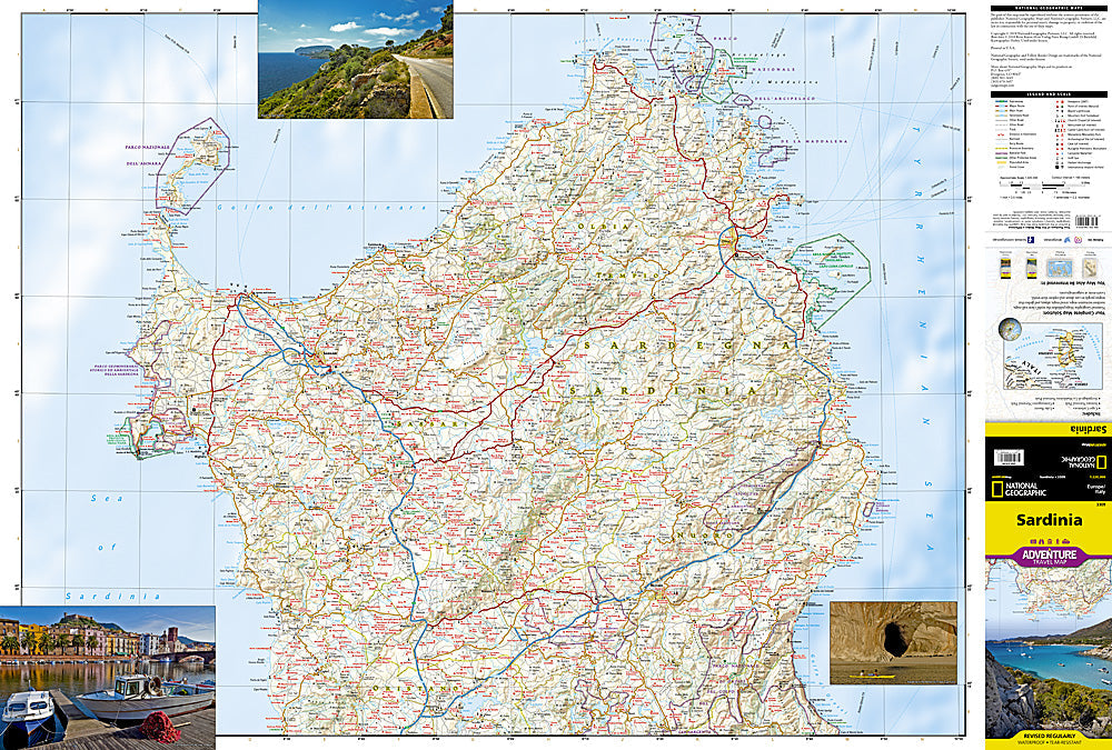 National Geographic Trails Illustrated Map â€“ Adventure Island of Sardinia, image 1