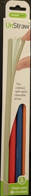 Humangear UnStraw Cleanable Straw Blue/Red/Lime/Orange 4-Pack HG0980 image 10