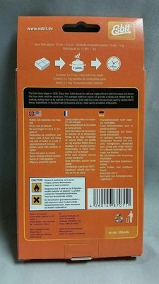 Esbit Folding Pocket Stove w/6 Solid Fuel Tablets Ultralight/Tiny/Adjustable image 2