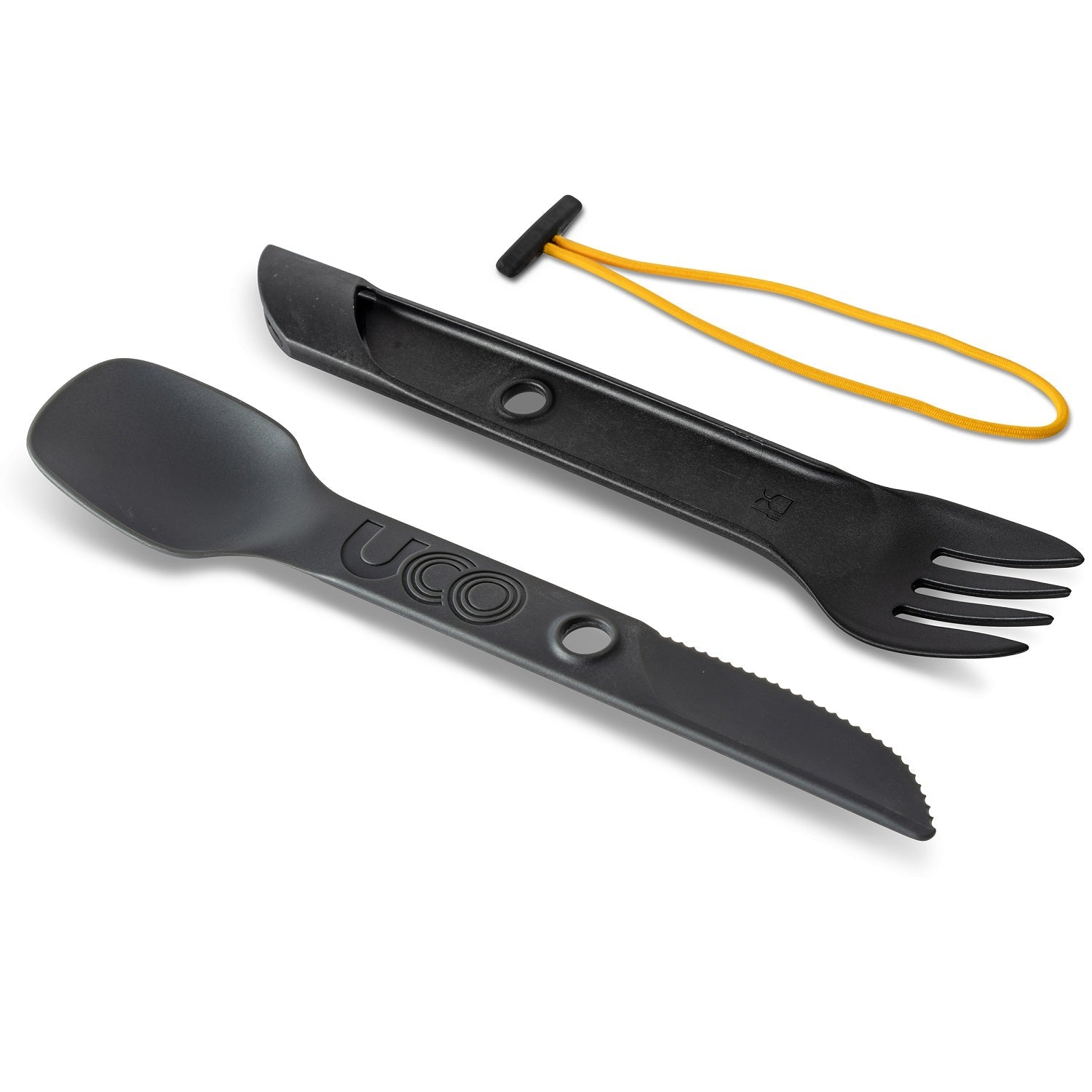 UCO Switch Spork Fork-Spoon-Knife Utensil Set w/Tether Venture Gray Black image 0