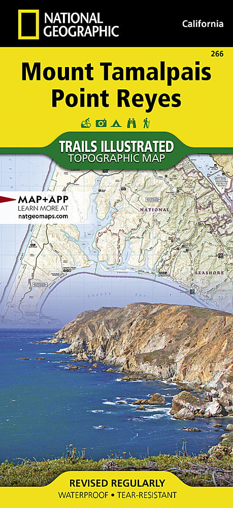 National Geographic Trails Illustrated CA Mount Tamalpais/Point Reyes Map 266 image 0