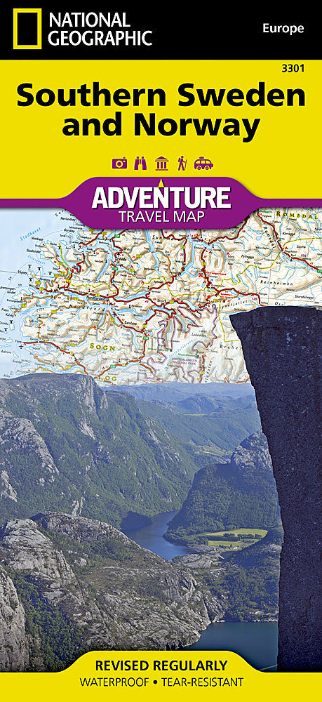 National Geographic Trails Illustrated Map â€“ Adventure Southern Sweden &amp; Norway image 0