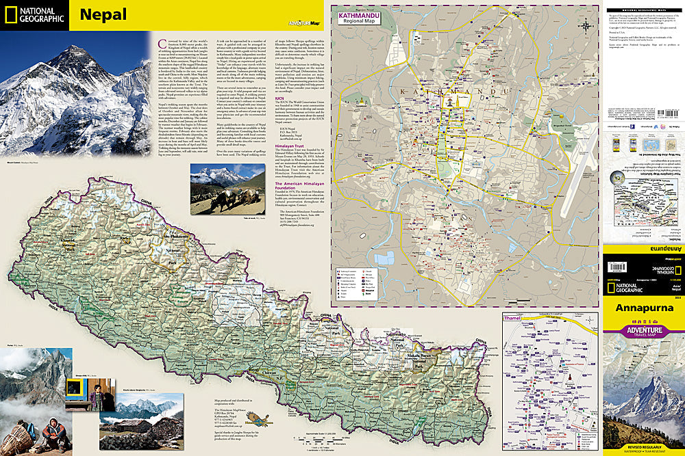 National Geographic Trails Illustrated Map â€“ Adventure Annapurna AD00003003 image 1