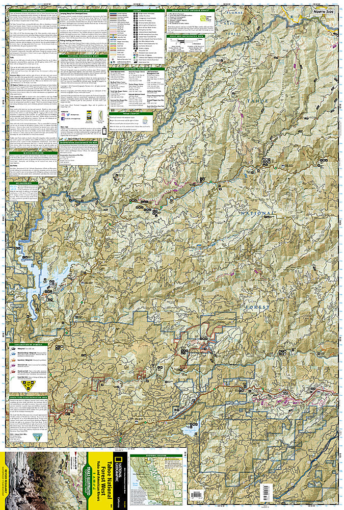 National Geographic CA NV Tahoe National Forest Map Pack TI01021198B image 5