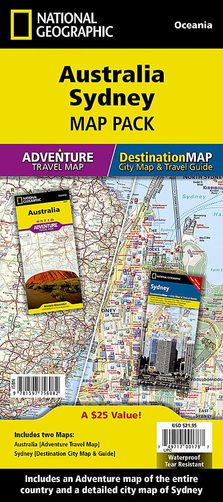National Geographic Australia Adventure/Destination Travel Map Bundle AD01021136 image 0
