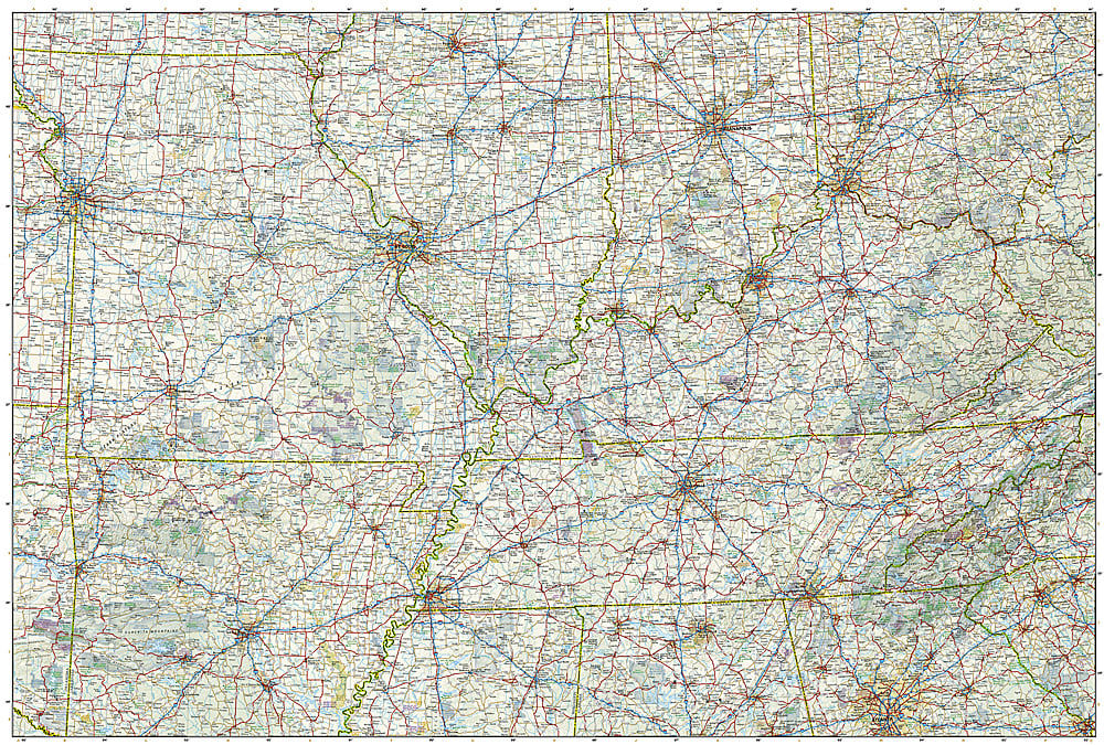 National Geographic Trails Illustrated Map â€“ Adventure US Southeastern Plains &amp; image 2