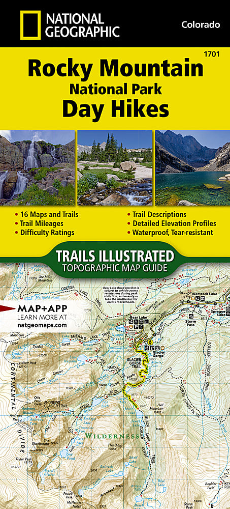 National Geographic Topographic Map Guide â€“ Rocky Mountain NP Day Hikes #1701 image 0