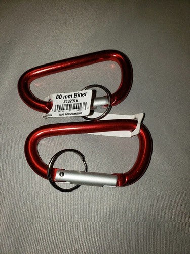 Liberty Mountain Multi-Biner 80mm (3.15") HA Aluminum Carabiners Red 2-Pack image 0