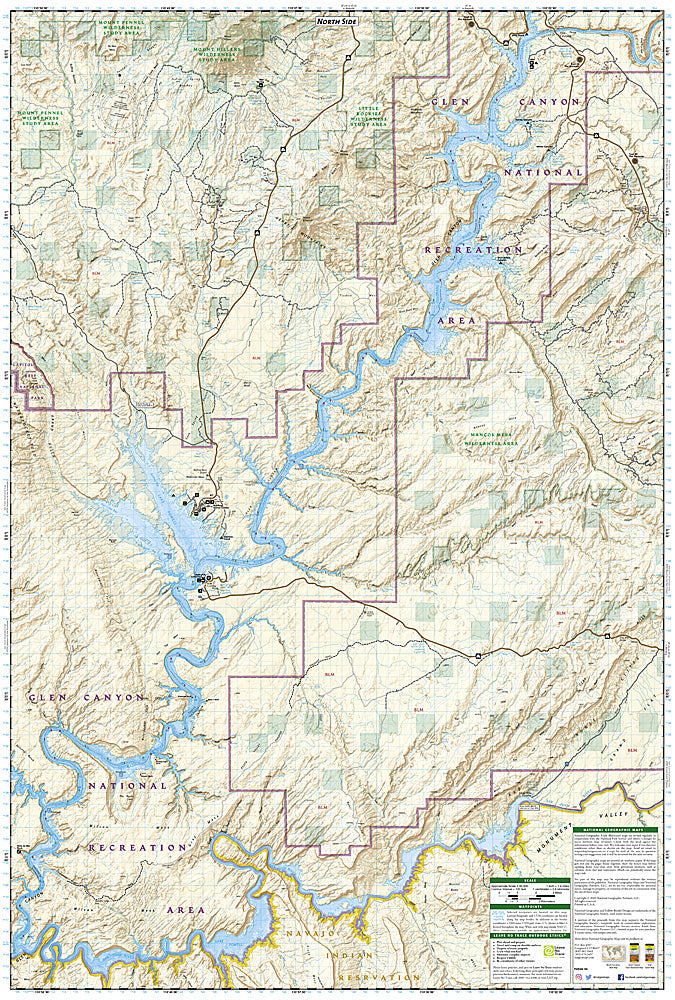National Geographic Trails Illustrated UT/AZ Glen Canyon National Park Map 213 image 2