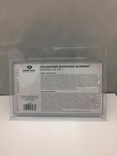 Mossy Oak Coldwater Black/Gray Shooting Glasses - Filters UV, Universal Fit image 2