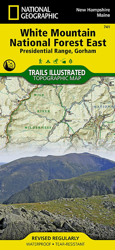 National Geographic NH/ME Presidential Ridge/ Gorham Trails Illustrated Map 741 image 0