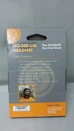 Ultimate Survival UST No-See-Um Head Net Mosquito Headnet 20-310-NET003 image 2
