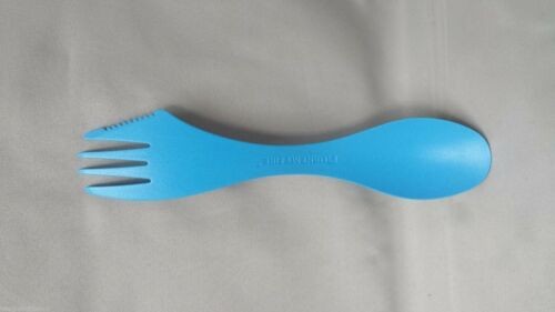 Light My Fire Serving Spork Large Spoon-Fork-Knife Combo Utensil Cyan Blue