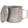 Olicamp Titanium 550ml Space Saver Mug w/Lid & Folding Handles