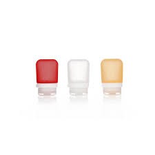 Humangear GoToob+ Small Clear / Red / Orange 3-Pack HG3182