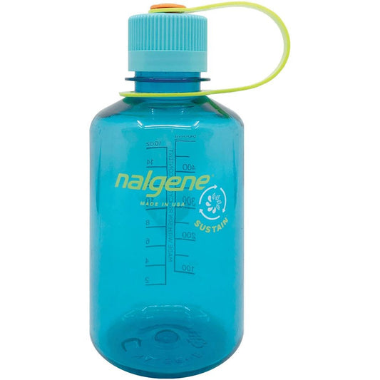 Nalgene Sustain Narrow Mouth Water Bottle – 16 oz, Cerulean