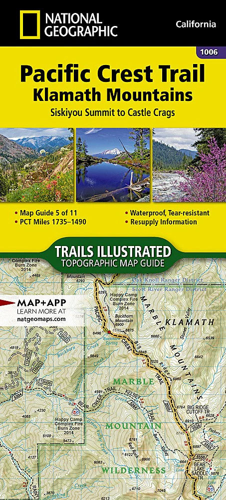 Pacific Crest Trail - Klamath Mountains: Map #1006