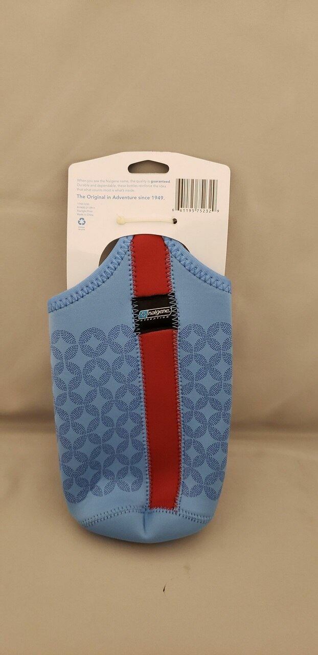 Nalgene Insulated Neoprene 32oz Bottle Sleeve/Carrier Blue w/Loop & Carabiner